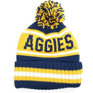 Gorro de invierno NC A & T Aggies para hombres y mujeres, logotipo de Bulldog con estampado Digital personalizado, diseño acanalado de marca A & T con patrón de lazos - Product Image 4
