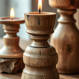 SUPPORT DE BOUGIE EN BOIS SUPPORT DE BOUGIE POUR LA Décoration DE LA MAISON Meilleure Vente Bougie Pilier Titulaire par Antique Creations - Product Image 1