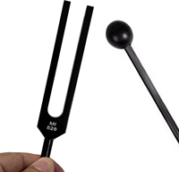 Juego de Diapasones Manuales de Aluminio de 528 Hz con Martillo para Reparación de ADN y Sanación de Chakras |   Diapasones de Sonido Medicinales para el Alivio del Estrés