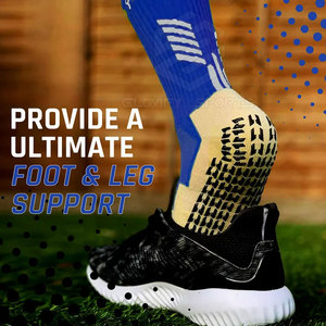 ถุงเท้าหุ้มข้อสำหรับเล่นฟุตบอลของลูกเรือพร้อมโลโก้สีทึบพิมพ์ลายสำหรับฤดูใบไม้ผลิ - Product Image 4