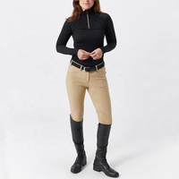 Nouvelle Arrivée Chemises d'équitation pour femmes à manches longues, coupe ajustée, en coton respirant, couleur personnalisable, haute qualité, sous-vêtement de base pour l'équitation
