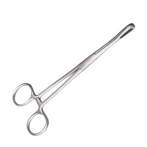 Pinzas quirúrgicas rectas dentadas Rampley de 12 pulgadas de MEDIHEAL SURGICAL CORPORATION para sujeción de esponjas, instrumentos veterinarios al por mayor - Product Image 1