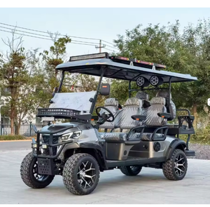 Vente en gros de mini-buggys de golf électriques 6 places, chariot électrique à 4 roues, véhicule utilitaire avec écran Carplay, fabrication américaine - Product Image 1