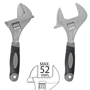 Chiave Regolabile a Grande Apertura 52 mm. Strumento di Misurazione Resistente da 10 Pollici - Product Image 1