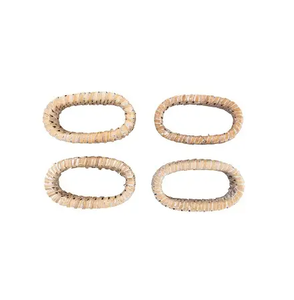 แหวนใส่ผ้าเช็ดปากทำจากไม้สักลายดอกไม้สำหรับตกแต่งโต๊ะในบ้านโรงแรมร้านอาหารสไตล์นางฟ้าที่มีสีสัน - Product Image 3