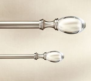 Soporte de cortina de acrílico de diseño moderno para casas contemporáneas que proporciona un soporte duradero para cortinas pesadas y ligeras - Product Image 2