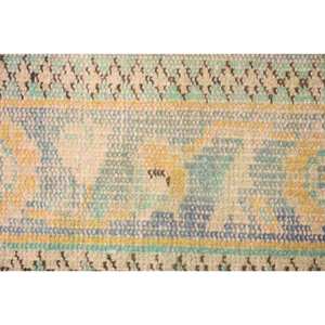 Tapis turc vintage jaune beige 2,5x1,5 pieds - Product Image 5