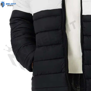 Chaquetas Acolchadas de Invierno para Hombre, Talla Grande, Casuales, con Capucha, Logotipo Personalizado Impreso en la Parte Delantera, Alta Calidad - Product Image 3