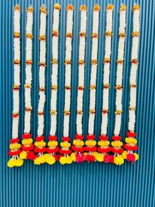 Guirnalda de pompones Mogra de moda para decoración de fondo de escenario, guirnalda de pompones para decoración de Mandir Pooja, fondo de boda, decoración de festivales - Product Image 2