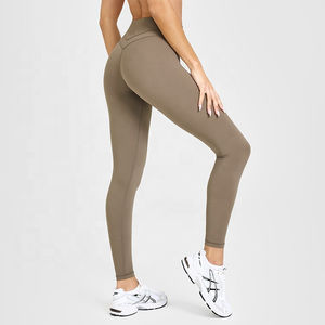 Leggings évasés pour femmes taille haute jambe large pantalons de Yoga entraînement ventre contrôle Leggings - Product Image 1