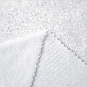 Custom Wholesale Moisture Absorbent TC 70/30 Polyester Cotton Single Side Terry <b>Toweling</b> Fabric for Bathrobe Sleepwear T-shirt - Product Image 5