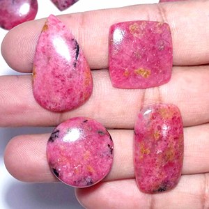 100% cuarzo Rodonita Natural piedras preciosas sueltas cabujón mezcla forma precio al por mayor para la fabricación de joyas - Product Image 2