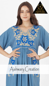 Summer Beach Midi Dress Femmes Coton Lin Manches Courtes Brodées Casual Elegant Bohemian Vintage Tiered Resort Vacation Wear - Product Image 4