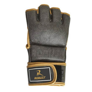 Guantes de MMA de Cuero para Entrenamiento Físico y Boxeo con Cierre de Gancho y Bucle, Palma Antideslizante, Opciones Personalizables - Product Image 5