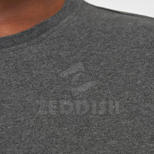 2025 nouveauté hommes tricoté T-Shirt haute qualité 100% coton léger Anti-rides solide motif Street Wear décontracté - Product Image 5