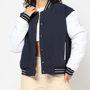 Veste universitaire en laine tissée unie, teinte unie, écologique, respirante, brute, solide, avec broderies personnalisées pour femmes, couleurs personnalisées, 2026 - Product Image 1