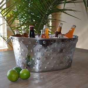 Classic Design Customized Shape And Size Metal Wine Tub Finest Quality Metal Wine Tub For <b>Table</b> Top Bottle Holder - Product Image 6