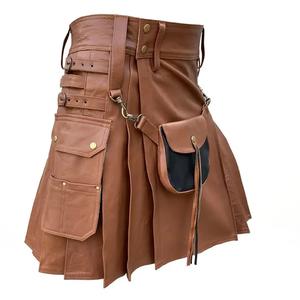 Kilts en cuir de haute qualité, dernière collection tendance, style décontracté, kilts en cuir de dernière génération. - Product Image 3