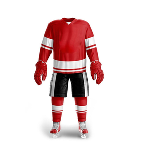 Conjuntos de uniformes de hockey sobre hielo personalizables más vendidos Diseño personalizado hecho en fábrica Servicio OEM - Product Image 3
