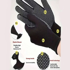 2024 alta calidad 8oz taladro PVC punteado guantes de punto XL tamaño algodón forrado protección personalizada función anticorte precio más bajo - Product Image 5