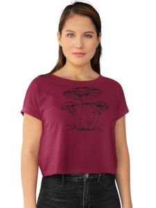 Tops cortos de punto personalizados para mujer, Sexy Top corto de manga corta con cuello redondo para verano - Product Image 6