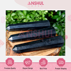 Luxury Design Top Notch Quality Spiritual Ceremonies & Healing Sessions Use Gemstones <b>Shungite</b> 1kg Black <b>Crystal</b> Towers/Obelisk - Product Image 5