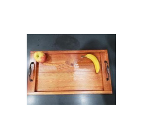 Plateau de service en bois polyvalent de vente chaude pour boissons, collations et repas avec surface spacieuse pour une manipulation confortable - Product Image 2