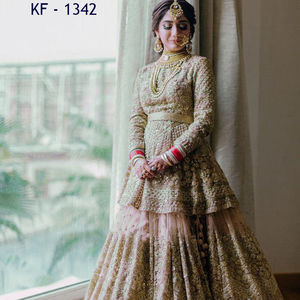 Lehenga Choli de designer, dernier modèle, magnifique travail en jacquard, pallu riche, sari intégral - Product Image 1