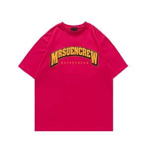 Venta caliente personalizado impreso Logo camiseta tendencia básica diferente color al por mayor fabricante Puff impresión camiseta - Product Image 4