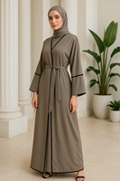 YXA006 Abaya élégante, mode modeste, nouvelle robe en mousseline surdimensionnée pour l'Aïd, design luxueux, personnalisable, prix usine