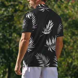 2025 logotipo personalizado transpirable al por mayor Diseña tus propios polos para hombre camisa de golf de algodón sublimado de talla grande - Product Image 4