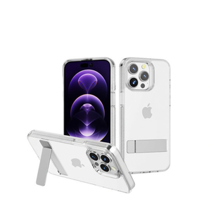 Funda Transparente Antigolpes de TPU+PC con Soporte de Tira para Teléfono Móvil 15 Plus, Protección Premium y Comodidad - Product Image 1