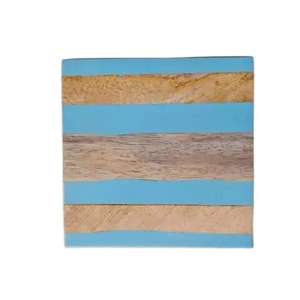 Ensemble de dessous-de-verre en bois de manguier personnalisé, écologique, de forme carrée, nouvellement arrivé, design élégant, fabricant et exportateur de vaisselle - Product Image 2