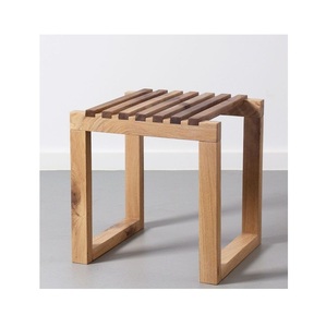 Taburete de Madera Minimalista Moderno, Hecho de Madera Maciza, Ideal para Decoración del Hogar, Encimeras de Cocina, Baño y Dormitorio - Product Image 3