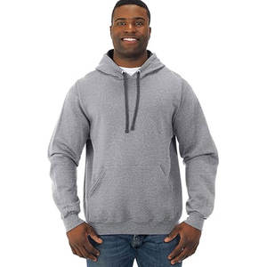 Sweat-shirt à capuche avec logo personnalisé Pull à la mode de haute qualité en molleton de coton Rouge Couleur solide Vente en gros - Product Image 5