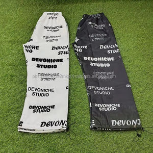 Cortavientos Nylon Streetwear Pantalones New Vintage Track Sport Straight Baggy Paracaídas Pantalones - Product Image 2