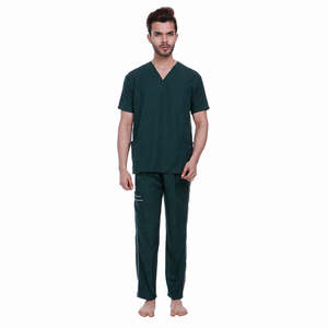 Nouveau Style Infirmière Gommage Uniformes Pour Hommes En Gros Top Qualité Hôpital Uniforme Médical Gommage Costumes Fabriqué Au Pakistan - Product Image 1