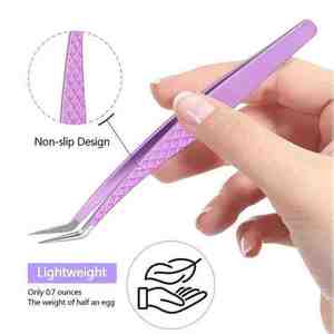 Pince à épiler d'extension de cils de haute qualité pince à cils en gros avec embouts personnalisés - Product Image 2