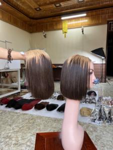 Cabello crudo de mejor grado 8 pulgadas hueso recto hacer Ombre Rubio Bob PELUCAS CABELLO humano vietnamita con precio al por mayor barato - Product Image 5