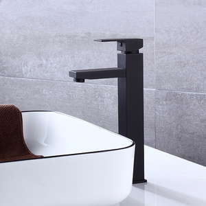 Robinet d'évier de salle de bain noir mat pour camping-car moderne, robinet de vanité à trou unique, robinet de salle de bain à poignée unique - Product Image 2