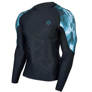 Hombres Nuevo Diseño Transpirable Manga Larga Fitness Rash Guard Spandex/Poliéster Ecológico Secado rápido Logotipo personalizado Servicio OEM para - Product Image 3