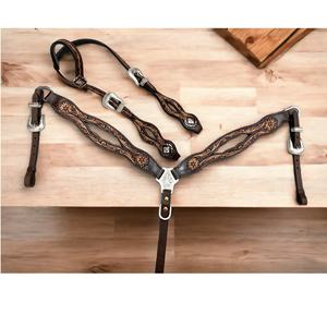 Cabestro y Pechera de Nailon de Alta Calidad para Caballo Occidental, Pechera de Cuero Cómoda para Caballo al Mejor Precio - Product Image 1