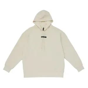 Fashionable Embossed Logo Hoodie Contemporary His and Hers Pullover Sweater with Thick Drawstring Gym Top - Product Image 4