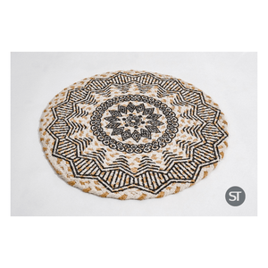 Tissé à la main classique Jute napperons Durable en Fiber naturelle Table à manger maison cuisine Villa café décoration approvisionnement en vrac - Product Image 2