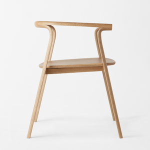 Chaise de salle à manger en bois massif fabriquée à la main mobilier minimaliste moderne design nordique japonais pour la maison et le restaurant - Product Image 3