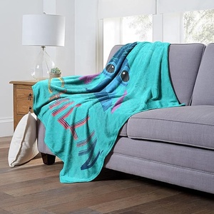 <strong>Stitch</strong> and Angel Blanket Soft Cozy Fleece <strong>Throw</strong> Blanket Plush Lightweight Warm Fuzzy Flannel Cartoon Printed Blankets and <strong>Throws</strong> - Product Image 6