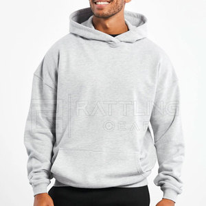 Último diseño Adult Easy Fashion Wear 100% algodón manga larga sudaderas con capucha de gran tamaño transpirable y teñido liso para invierno - Product Image 1