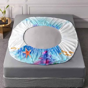 Vente en gros de protège-matelas en coton avec logo personnalisé, jupe simple et paisible imperméable à l'eau OEM/ODM avec motif imprimé de punaises de lit - Product Image 6