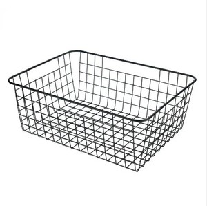 Venta al por mayor artículos para el hogar multifunción escritorio hierro Metal alambre fruta cesta de almacenamiento para niños tela - Product Image 5