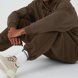 Plain Hoodies Hombres 100% Algodón Pullover Street Wear Oversized Vintage Hoodie - Product Image 2